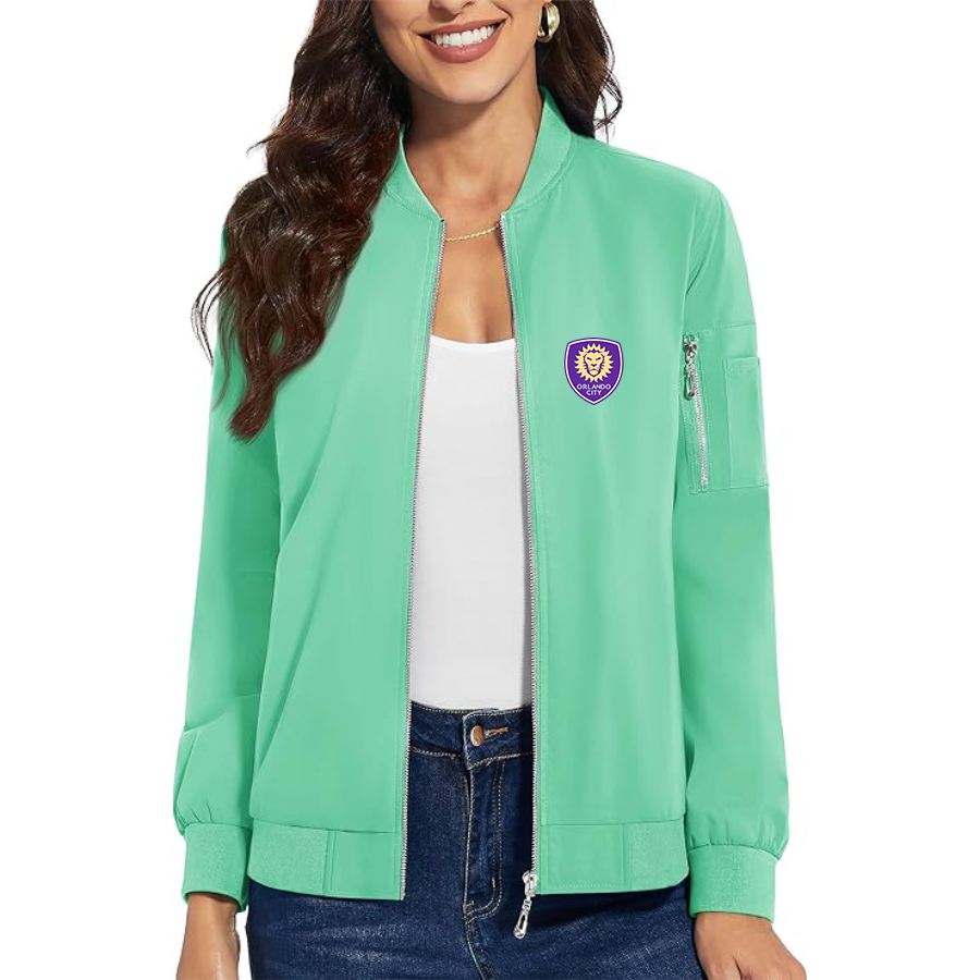 Women's Orlando City Soccer  Premium Bomber Jacket Outerwear